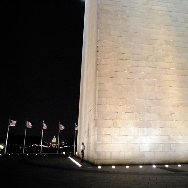 Washington Monument Perspective Print – Industrial Wall Art, Washington, D.C. Photography, Digital Download