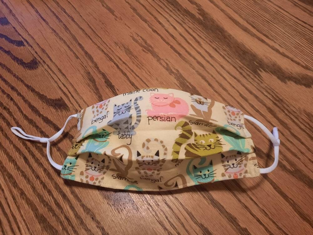 Cat kitten protective face mask w/adjustable protective face Etsy