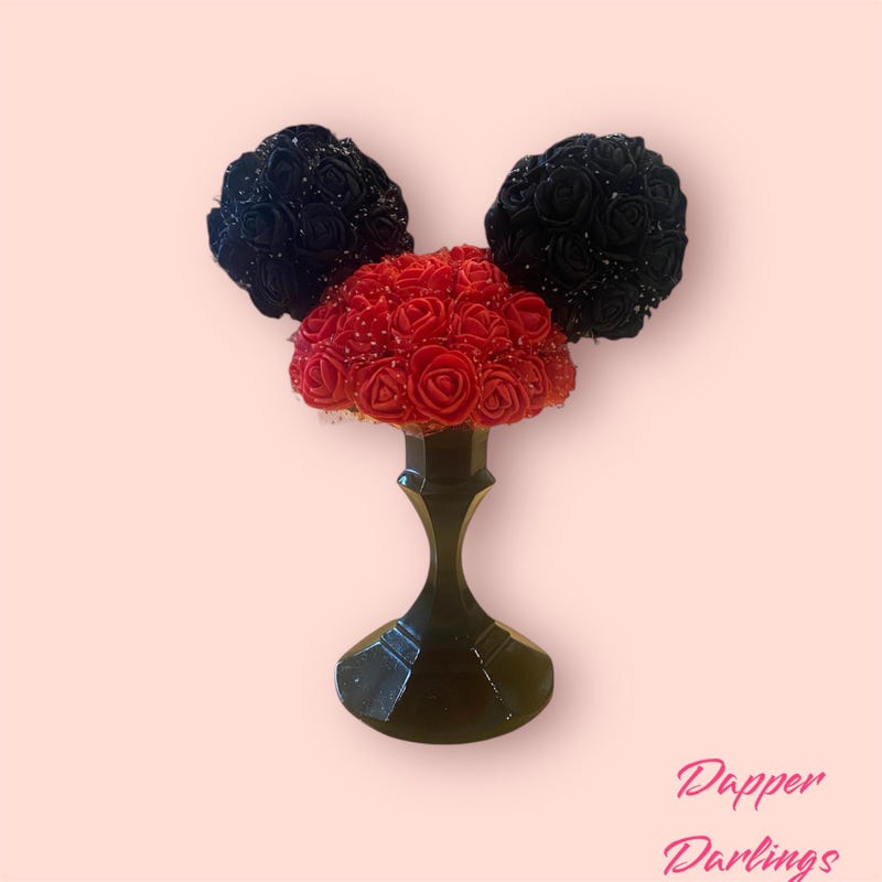 Mickey Mouse Floral Arrangement - Etsy