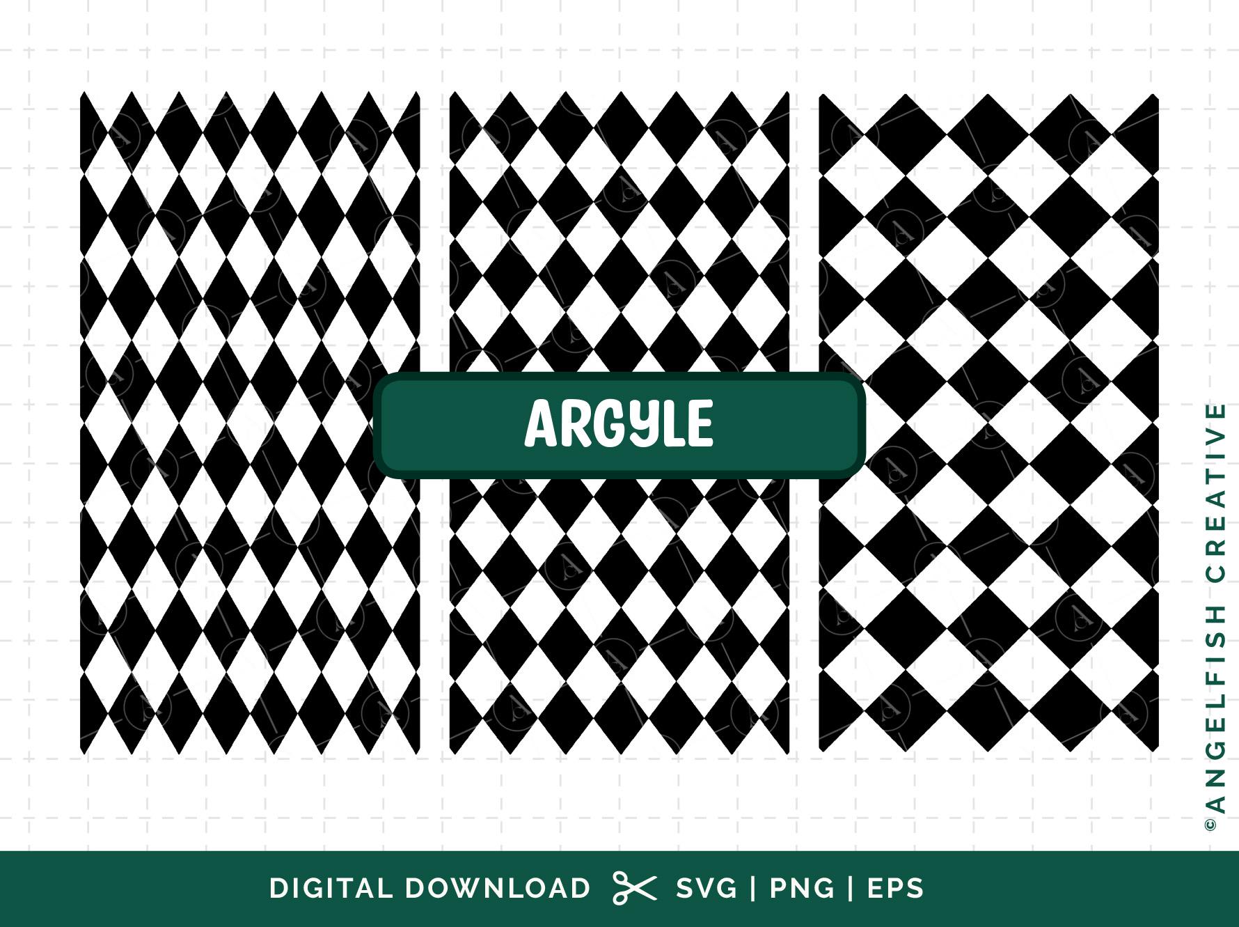 Argyle - SVG, PNG, EPS Cutting Files/clipart, Harlequin Diamond ...