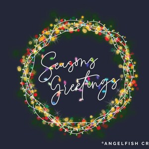 Christmas Lights Procreate Brush Set: 56 Bokeh Sparkle Brushes (digital ...