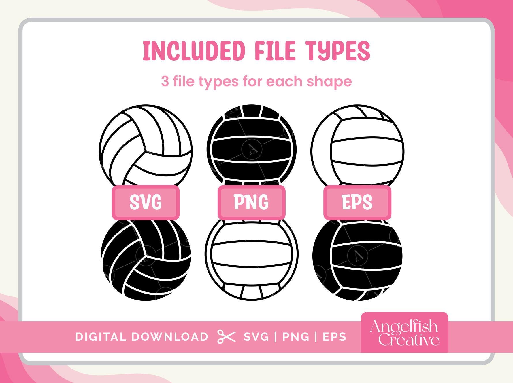 Netball Dxf Netball Ball Set - SVG, PNG, EPS Cutting Files/clipart (digital ...