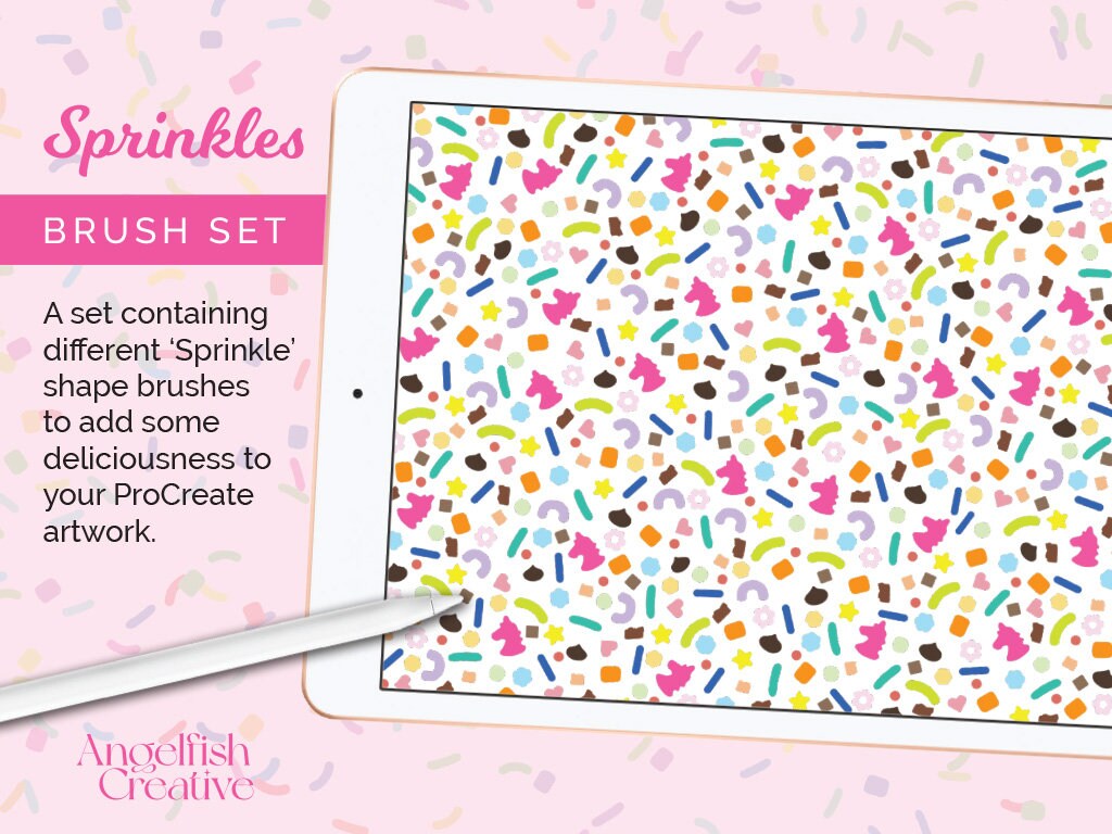 Sprinkles Procreate Brush Set 31 Brushes 8 Stamps Etsy