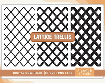 Gitterspaljé - SVG, PNG, EPS-klippfiler/clipart (digital nedladdning)
