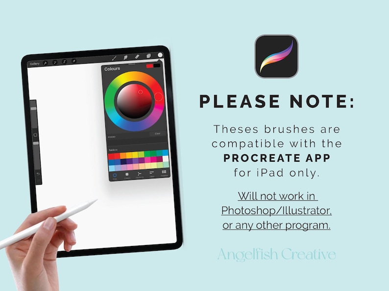 These brushes are compatible with Procreate only.
