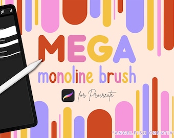 Mega Monoline Brush Set for Procreate (Digital Download)