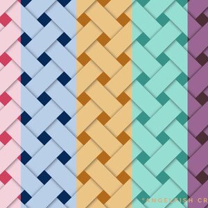 Lattice Pattern Procreate Brush Set | 8 Texture Brushes, square diamond weave, pattern in different colours