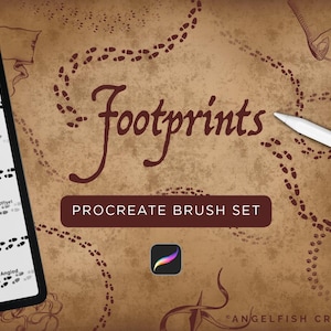 Footprints Procreate Brush Set, magical inspired brushes (Digital Download)