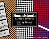 Houndstooth Procreate Brush, seamless fashion fabric pattern (Digital Download)