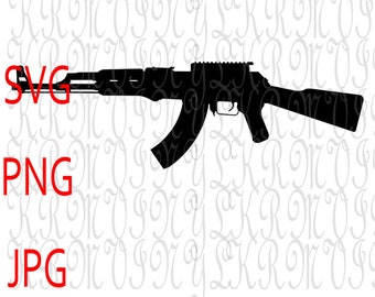 Arquivos AK47 SVG / JPEG / PNG - download digital para Cricut
