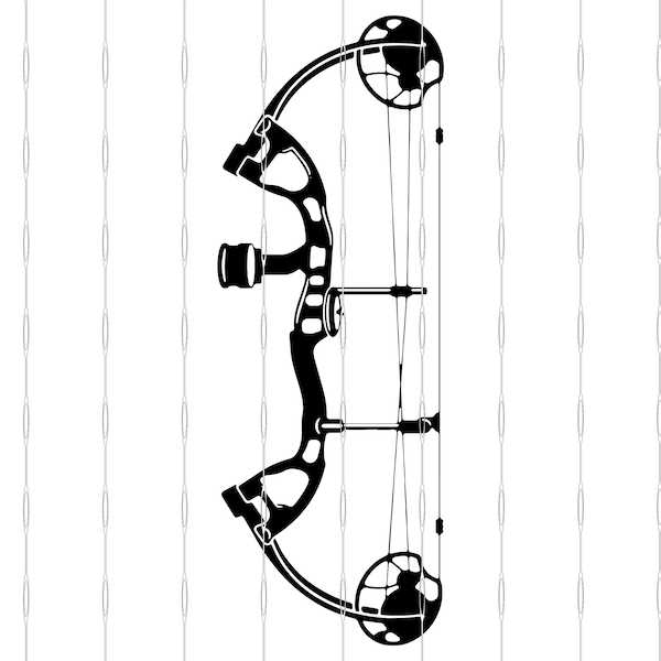Compound Bow SVG / JPEG / PNG / Dxf Files - Digital download for Cricut