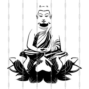Buddha Statue SVG / JPEG / PNG / Dxf Files Digital Download for Cricut ...