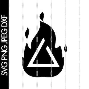 The Witcher Signs - Witcher Igni Sign SVG / JPEG / PNG / Dxf Files - Digital download for Cricut