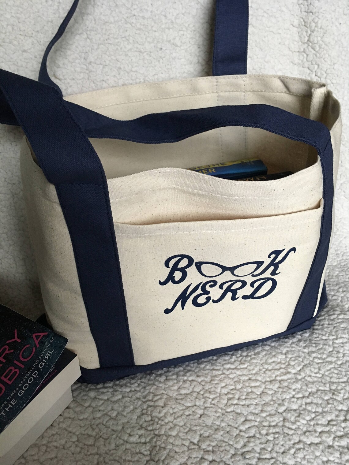 Book nerd tote Etsy