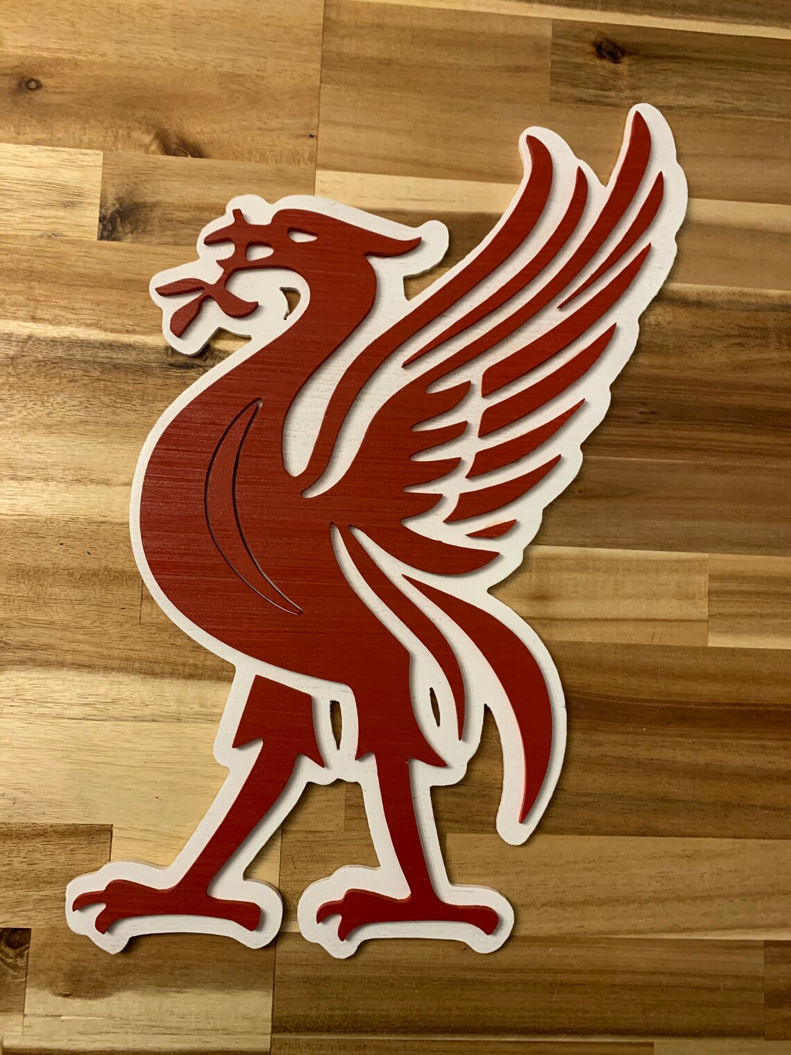 Liverpool Football Club Logo Wood Wall Art Etsy