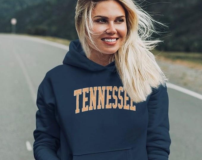 Featured listing image: Tennessee Hoodie, Tennessee Game day Hoodie, Tennessee Travel Gift, Tennessee Vols Hoodie, Vintage Tennessee Hoodie, Retro Style Hoodie