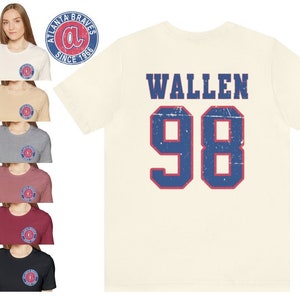 Atlanta Wallen 98 Braves Shirt Morgan Wallen Long Sleeve Shirt - Happy  Place for Music Lovers