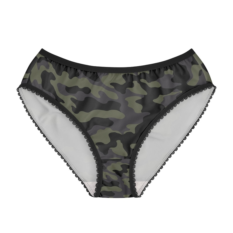 Camo Panties Bikini Panties Camouflage Underwear Military Etsy