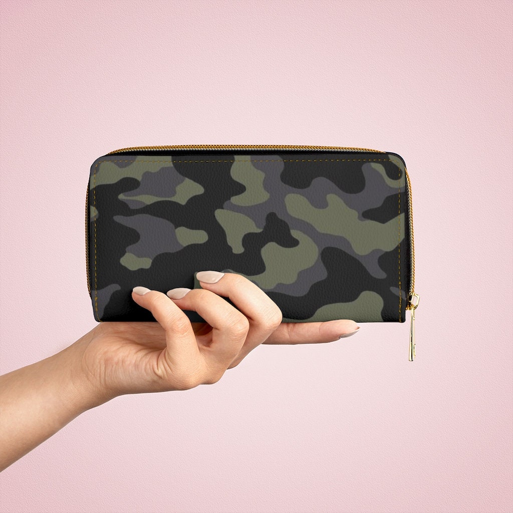 Camo Purse Camo Zipper Wallet Camouflage Military Gift Army