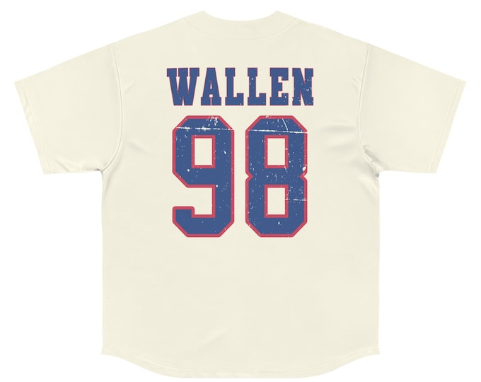 Featured listing image: Baseball Jersey, 98 Braves, Wallen Jersey, Wallen '98 Braves Jersey, Braves 98 Jersey, Wallen Country Music Jersey, 98 Braves Jersey
