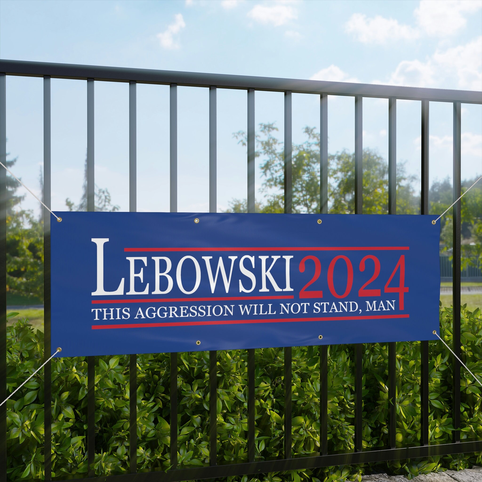 Lebowski 2024 Flag Lebowski 2024 Banner Lebowski Political Etsy Portugal
