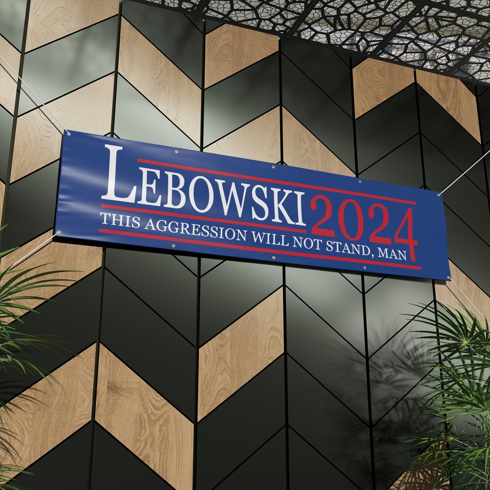 Lebowski 2024 Flag Lebowski 2024 Banner Lebowski Political Etsy Portugal