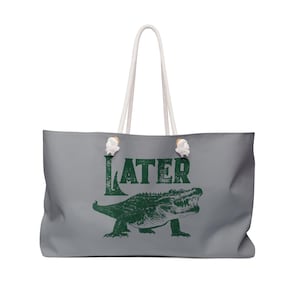 Weekendtas, koffer, laterale alligatortas, krokodillentas, grappig moedercadeau, grappig vadercadeau, krokodillentas, sarcastische tas