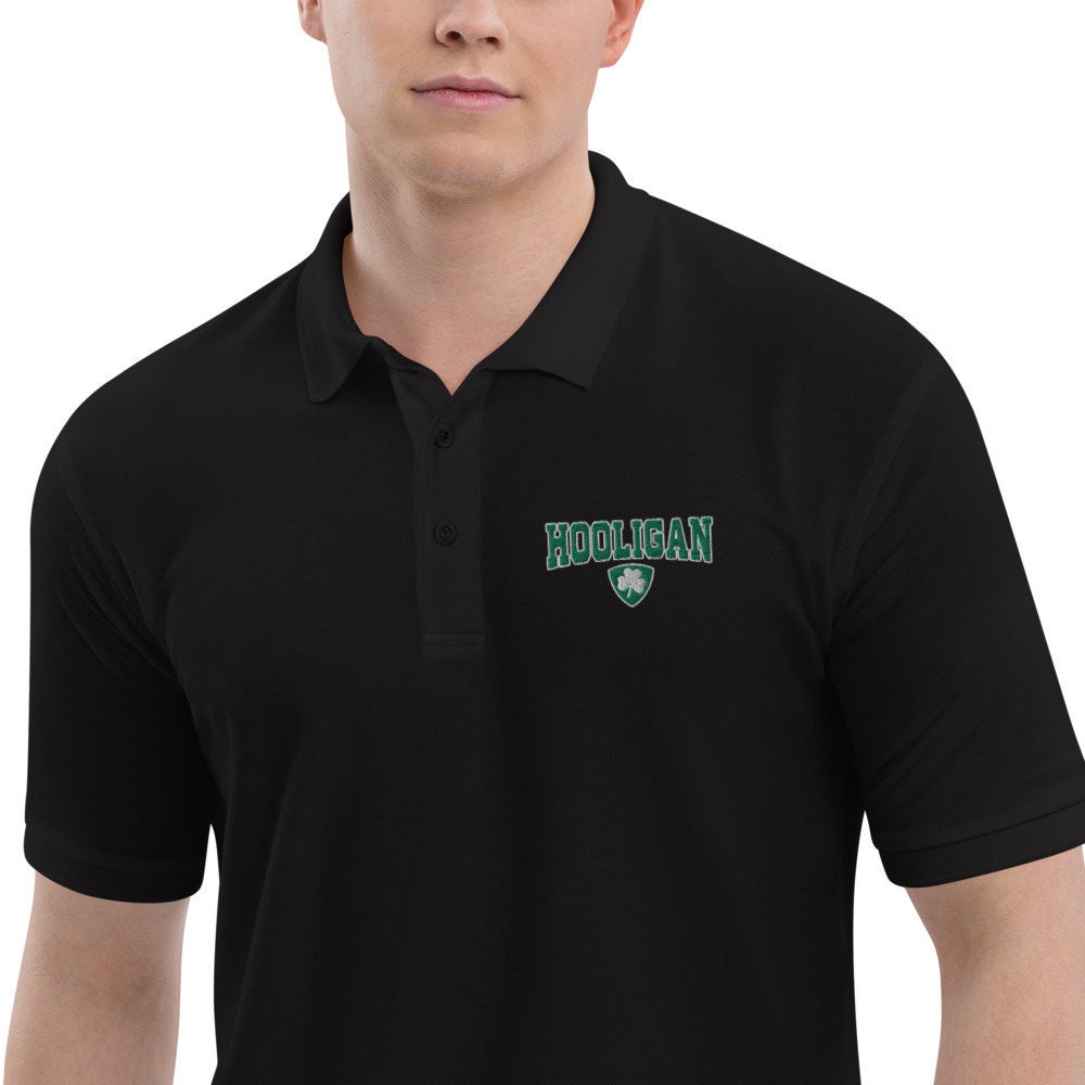 Golf Polo, Hooligan Polo, Irish Hooligan Polo, Shamrock Polo, Funny