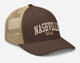 Nashville Trucker Hat, Nashville Tennessee Hat, Country Music Hat, Music City Hat, Nashville Fan Hat, Nashville City Hat, Nashville Hat