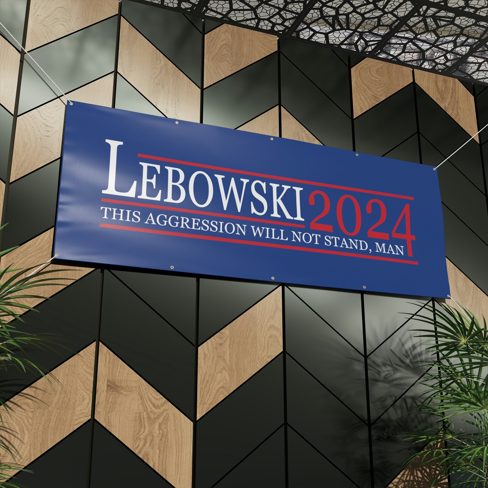 Lebowski 2024 Flag, Lebowski 2024 Banner, Lebowski Political Banner