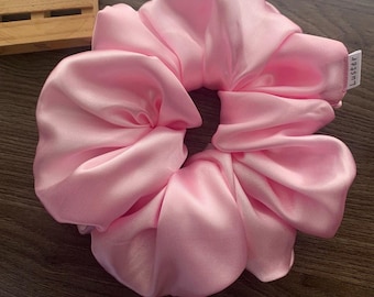 Juego de coleteros de satén • Surtidos para mujeres y niñas • Lazos elásticos para el cabello estilo seda • Regalo hecho a mano • Neutro, pastel, terciopelo Tamaño regular
