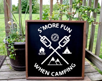 Rustic RV Camping Sign - Outdoor Camper Decor for Your Campsite, Custom RV Campsite Flag - Welcome Guests with a Camping Sign.