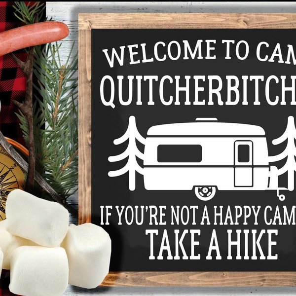 Funny Camping Signs Etsy
