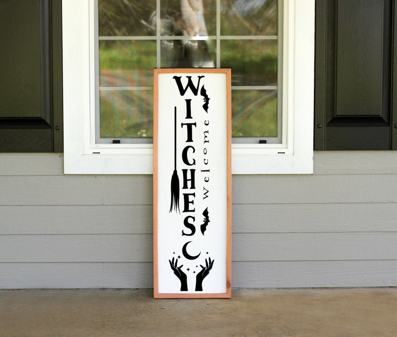Halloween Porch Leaner Outdoor Porch Sign Front Etsy