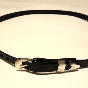 HB2: HAT BAND Choice of buckle set. Custom Leather & Assorted colors with Custom lengths