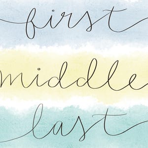Baby Gift - New Full Name (Digital Download)