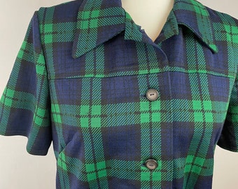 Vintage Damen Tunika - 1960er Jahre - Kariert - Sz M