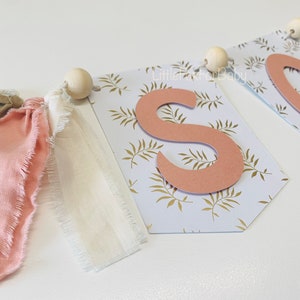 Ghirlanda di stendardi personalizzata - Compleanno/Battesimo/Baby shower/Decorazione nuziale