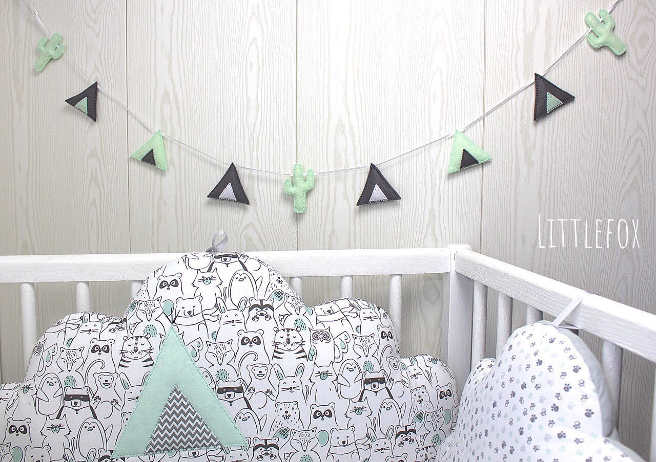 Guirlande Murale Bébé Cactus