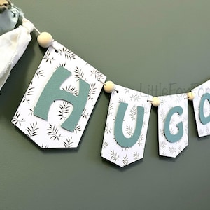 Ghirlanda di stendardi personalizzata - Compleanno/Battesimo/Baby shower/Decorazione nuziale