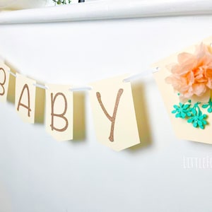 Ghirlanda di stendardi di fiori personalizzata - Decorazione di compleanno/matrimonio/Baby shower
