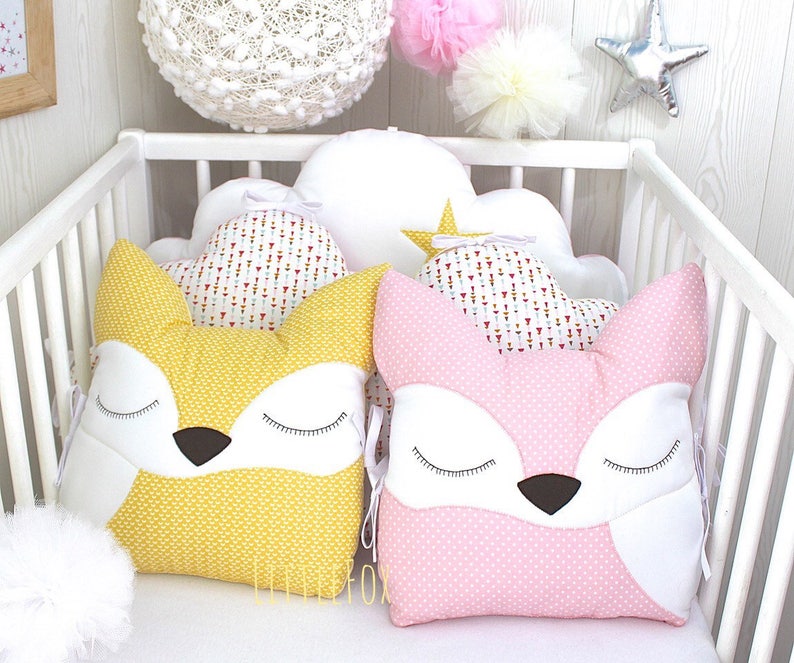 cot bumper cushions