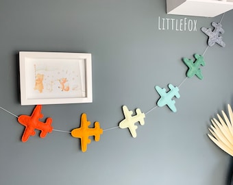 Airplanes wall garland - Baby decoration - wall decoration