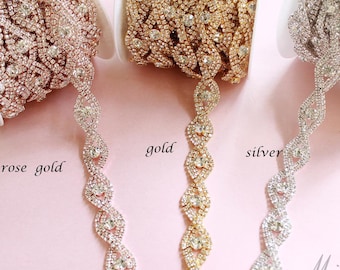 gold jewel bead Sequin Indian wedding dance costume ribbon mesh rhinestone