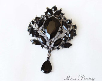 black brooch