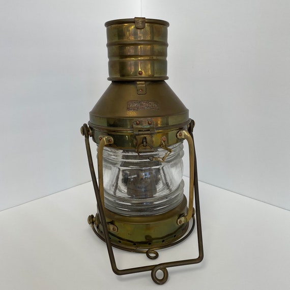 Vintage Anchor Ship s Lantern Price Reduced Etsy UK