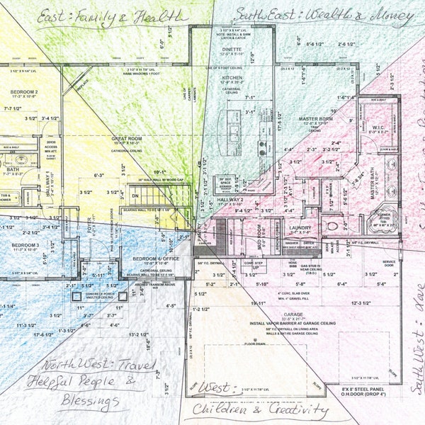 Custom Made Feng Shui Bagua (Map)