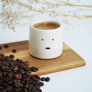 Fun espresso cup gift perfect for coffee / espresso lovers, espresso gift idea, birthday espresso cup hand-painted