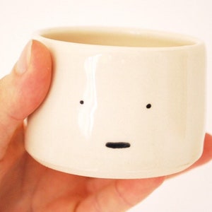Handmade double espresso cup / flat white mug gift idea for espresso lovers, coffee lovers espresso birthday gift image 4