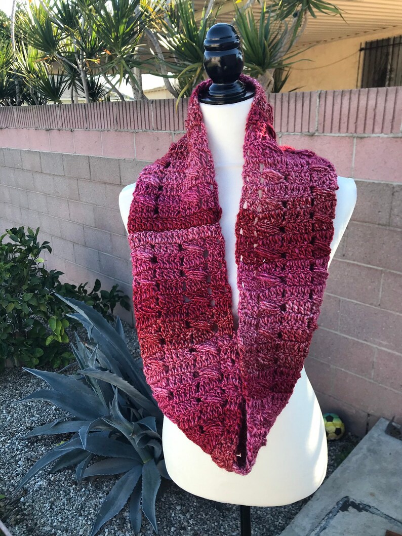 Dark Pink Infinity Scarfs